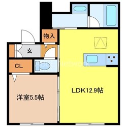 シャーメゾンステージ鳥栖の物件間取画像